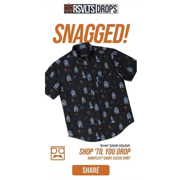 RSVLTS Other - RSVLTS‎ Men's 2XL Dropzone "Shop Til You Drop" NWT